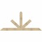Ekena Millwork Saratoga Rough Sawn Timber Gable Bracket, Douglas Fir, 96"W x 44"H x 4"D x 6"F, 11/12 Pitch GBW096X44X0406SAR00RDF - alternate 1